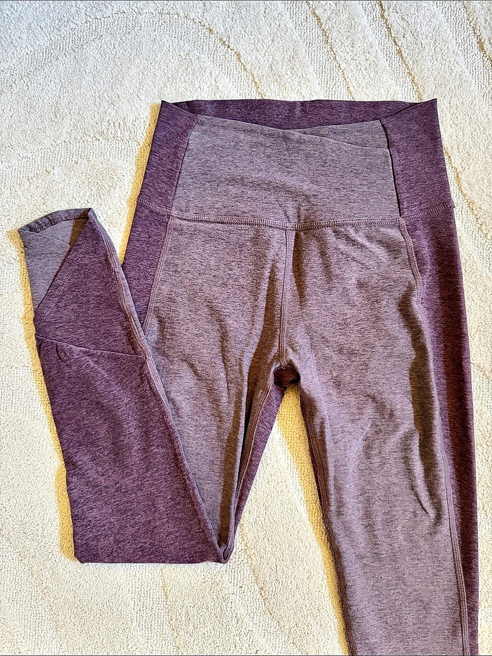 Beyond Yoga Spacedye Purple High Waisted Midi Leggings XS